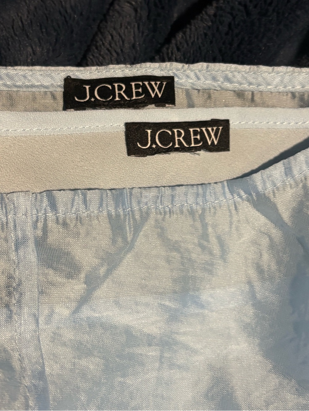 J.Crew Collection Sheer Organza Icy Blue Slip Dress Size L MSRP $248 - Picture 3 of 3
